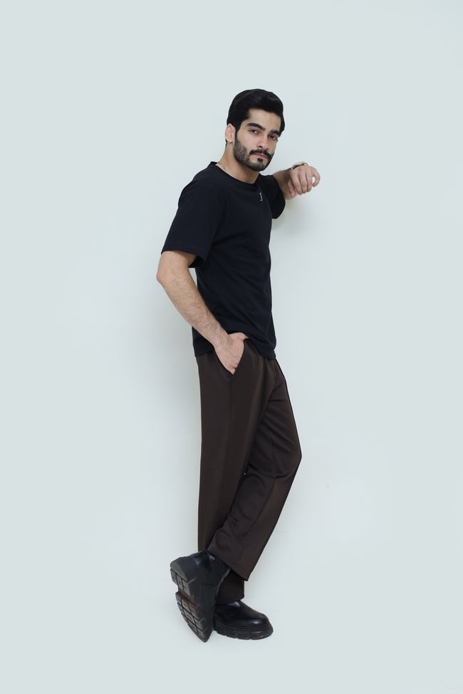 Premium Black & Brown Co-Ord Set Main Image