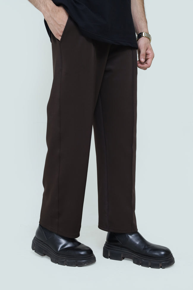 Premium men's pleated trousers by theseventhstitch, shown in a tailored fit with front pleats and classic design. Hover Image