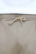 Men’s premium pleated trousers from theseventhstitch, showing a tailored fit and classic design in a neutral color.