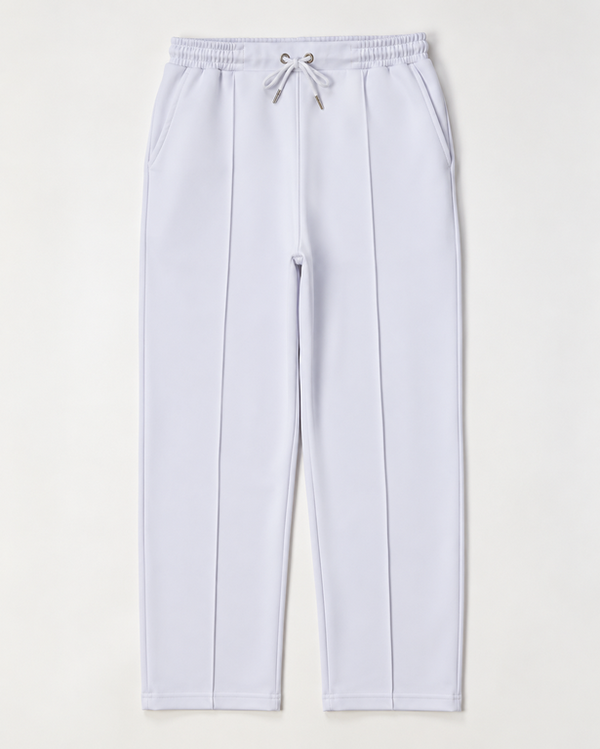 The Relaxed Pleat Trouser - White