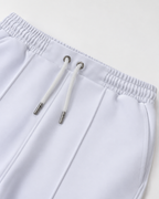 The Relaxed Pleat Trouser - White