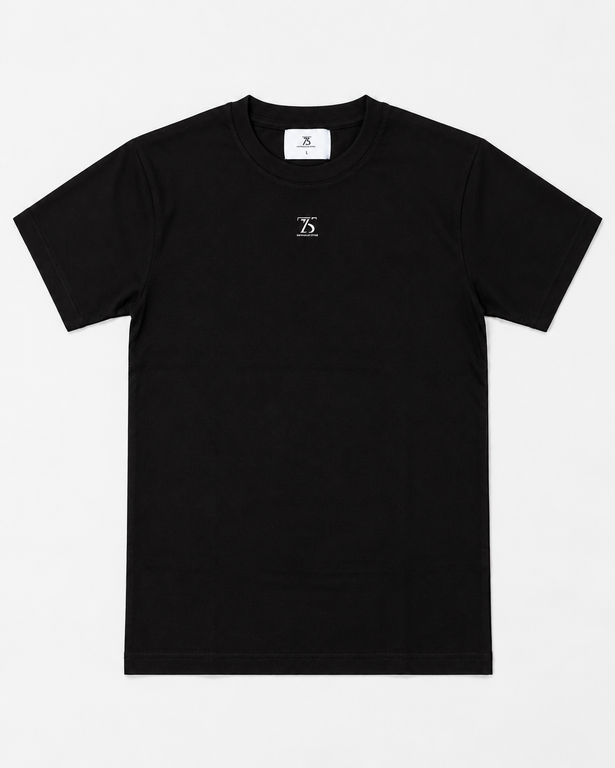 DROP SHOULDER BLACK T-SHIRT