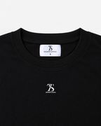 DROP SHOULDER BLACK T-SHIRT