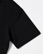 DROP SHOULDER BLACK T-SHIRT