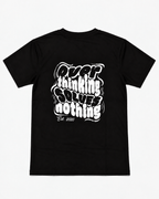DROP SHOULDER BLACK T-SHIRT