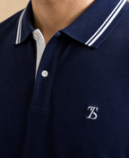 The Seventh Stitch Premium Navy Blue Polo Shirt